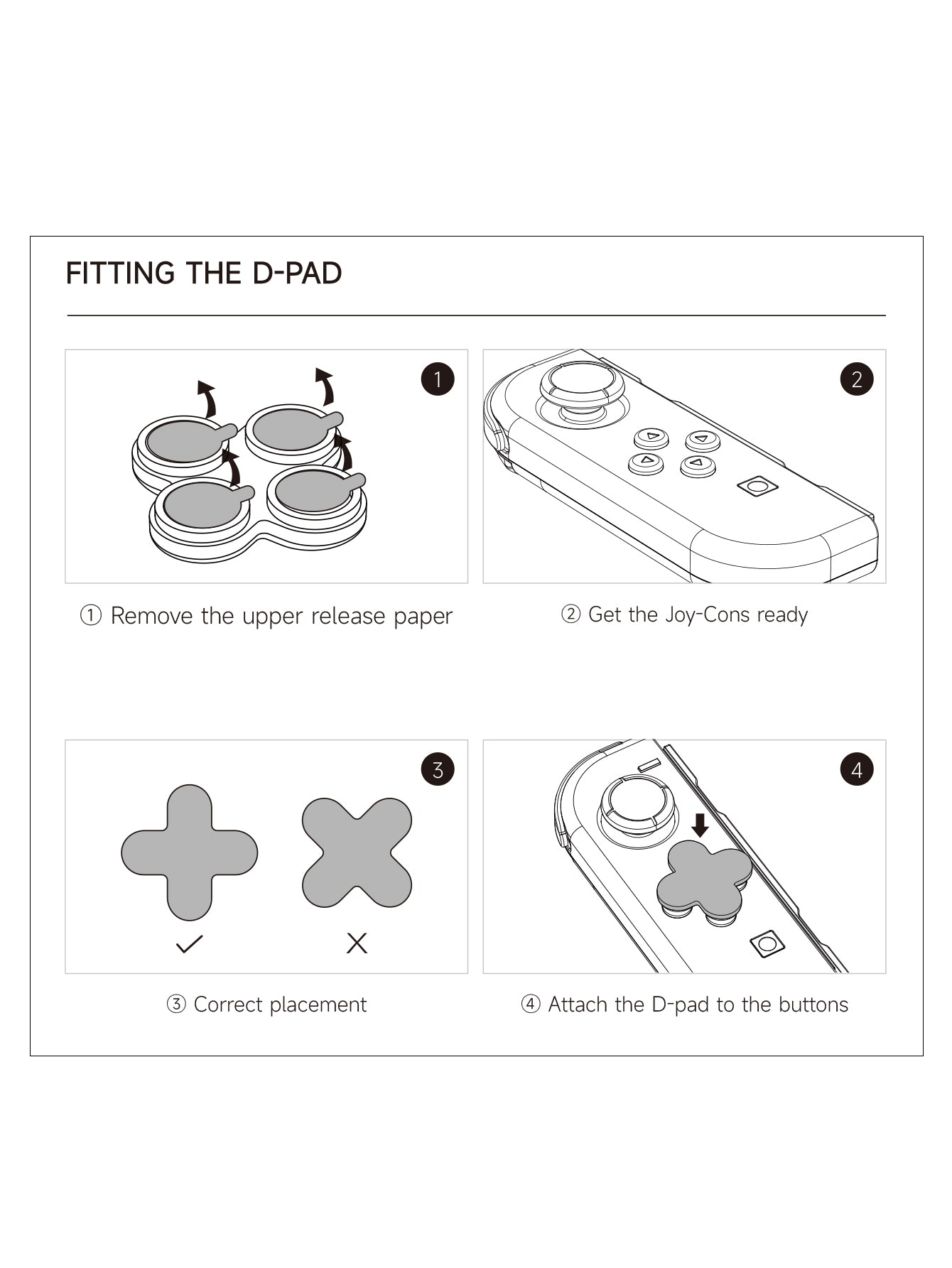Jemdo Skull Edition Thumb Grip Caps & Button Set for Switch