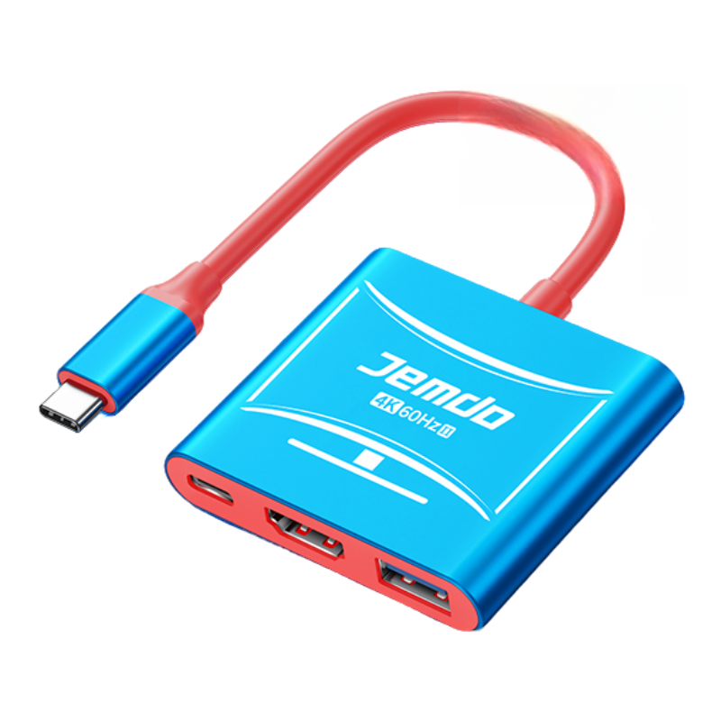 JEMDO Portable USB C to HDMI Adapter for Nintendo Switch 2/OLED/NS/Steam Deck/MacBook Pro Air/iPad Pro/USBC Port Phone, Slim TV Dock Station