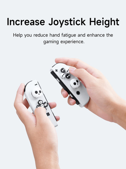 JEMDO Switch Thumb Grip Caps Cross Button Caps Set|Skull
