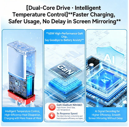 Jemd2o 4-in-1 65W Portable Dock for Switch NS1/NS