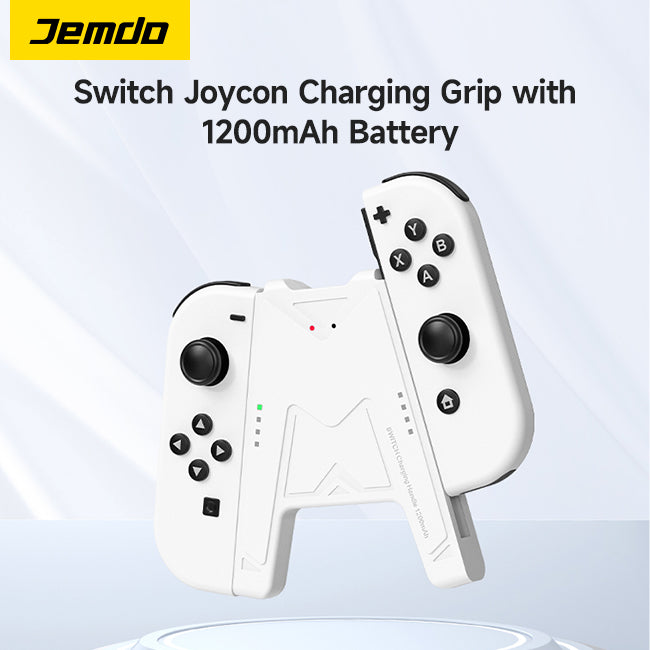 JEMDO Switch Joycon Charging Grip with 1200mAh Battery