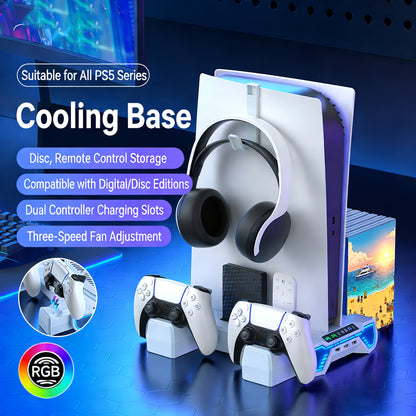 Jemdo PS5 All-in-One Charging & Cooling Dock
