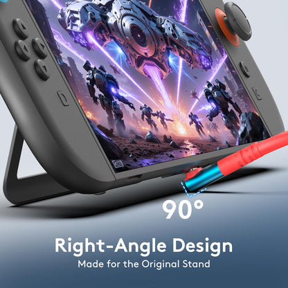 JEMDO applicable Switch 2-way elbow screen projection cable replacement for the original base and HDMI cable, 4K high-definition picture quality support, mobile phone, tablet, screen projection, game console accessories