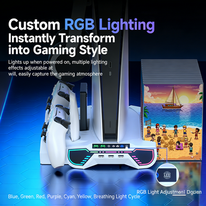 Jemdo PS5 All-in-One Charging & Cooling Dock