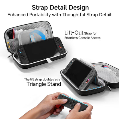 Jemdo Carrying Case for Nintendo Switch 2 - Large Capacity, Shockproof & Portable Gaming Accessory