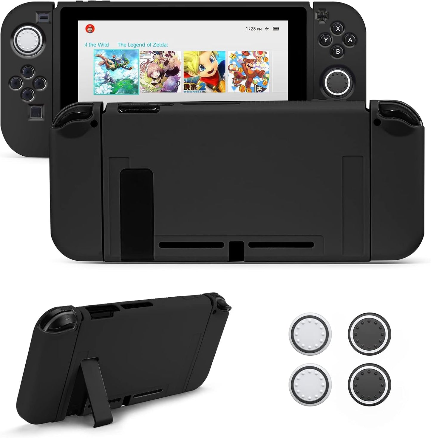 JEMDO Protective Case Compatible with Nintendo Switch 2017, TPU Case Accessory for Switch