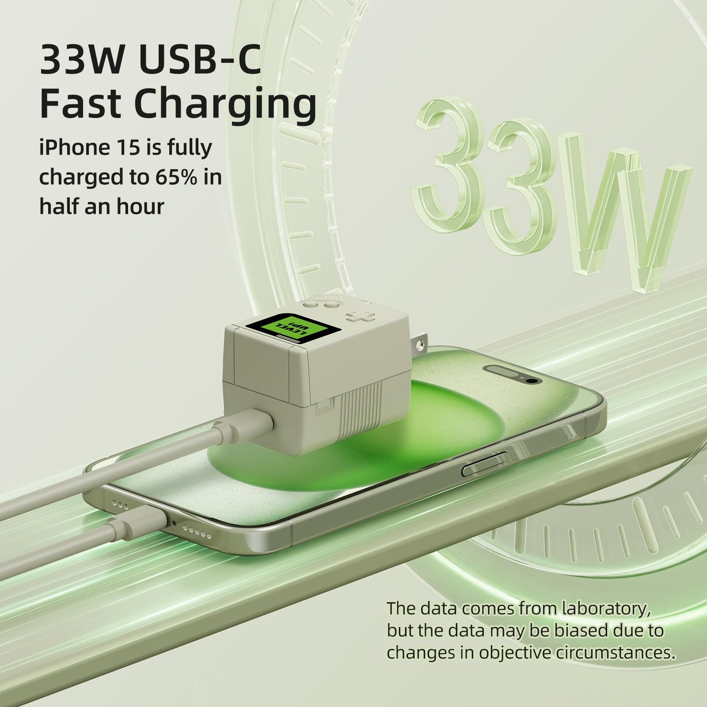 JEMDO 33W GaN Charging Set for Switch, Mobile Phone, Tablet Fast Charging Game Accessories Gift Creative Ornament