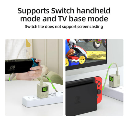 JEMDO 33W GaN Charging Set for Switch, Mobile Phone, Tablet Fast Charging Game Accessories Gift Creative Ornament