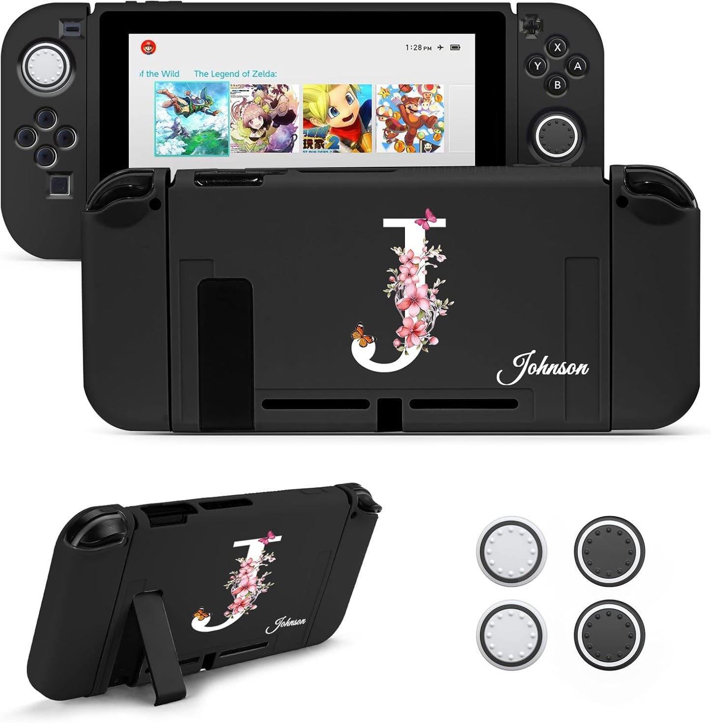 JEMDO Protective Case Compatible with Nintendo Switch 2017, TPU Case Accessory for Switch