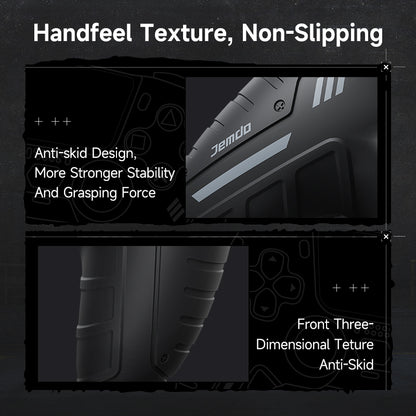 JEMDO PS5 handle protective case silicone full package anti-slip, anti-sweat and anti-oil full package game accessories peripheral Gaming Controllers Universal Controller Black Grip