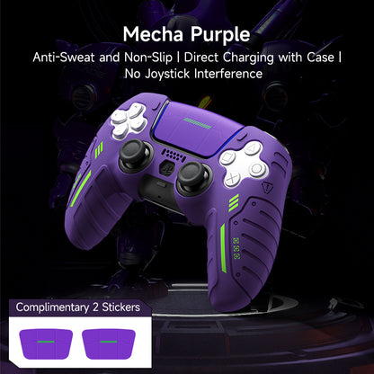 JEMDO PS5 handle protective case silicone full package anti-slip, anti-sweat and anti-oil full package game accessories peripheral Gaming Controllers Universal Controller Black Grip