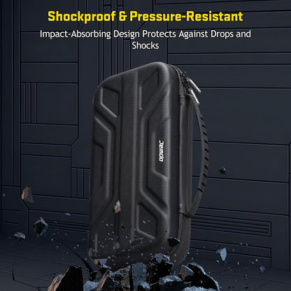 JEMDO Carrying Case Compatible with Nintendo Switch 2 (2025) – Black Slim Hard Shell with Game Card Storage, Fits Console with Attached Controllers, Mecha-Inspired Travel Bag, Gifts for Kids & Gamers