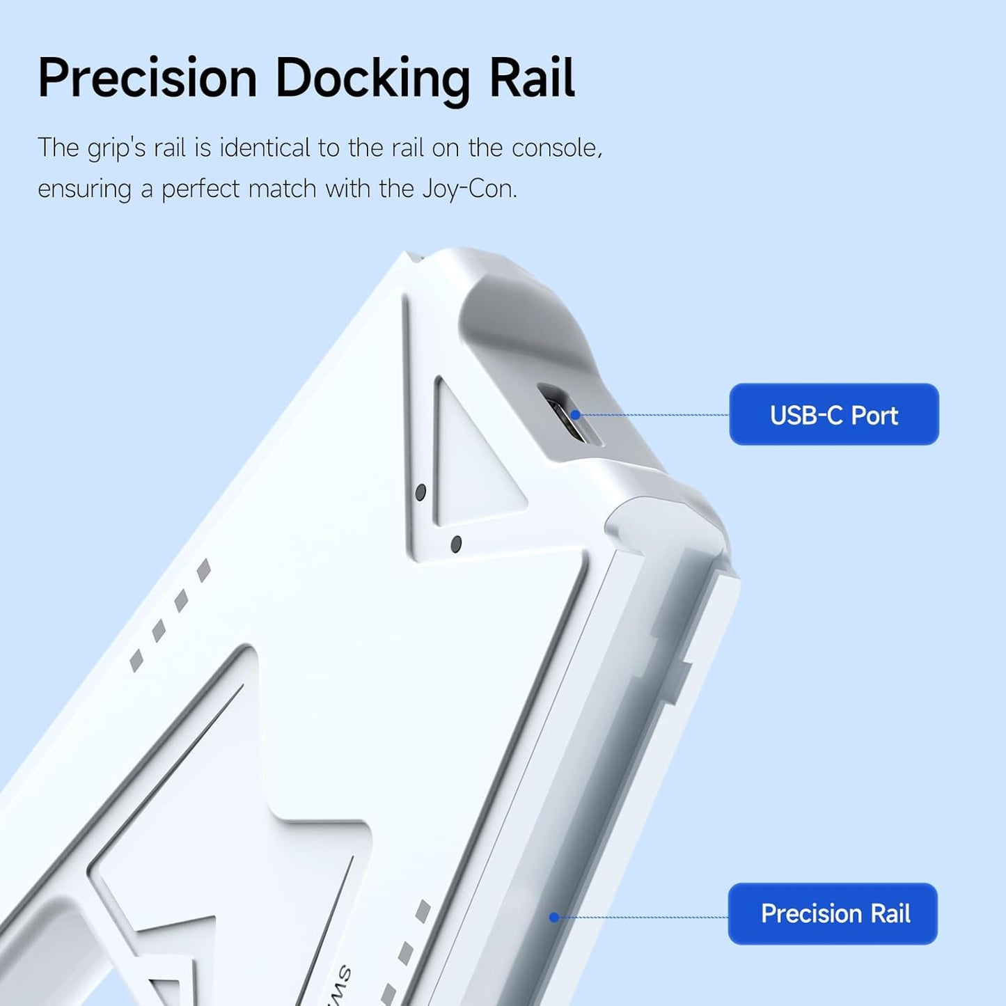 JEMDO Switch Joycon Charging Grip with 1200mAh Battery