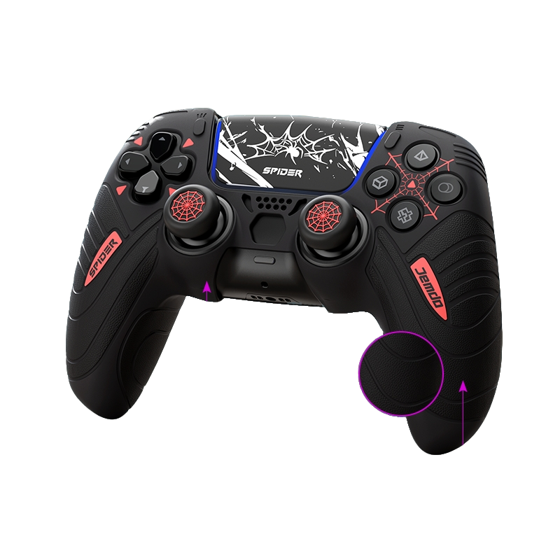 Funda protectora de silicona para mando de PS5 de JEMDO | Adhesivo gratuito