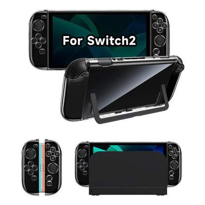 JEMDO Switch2 Protective Case Anti-Drop Transparent Soft TPU Cover for Nintendo 2025 Release Durable Shockproof Protection