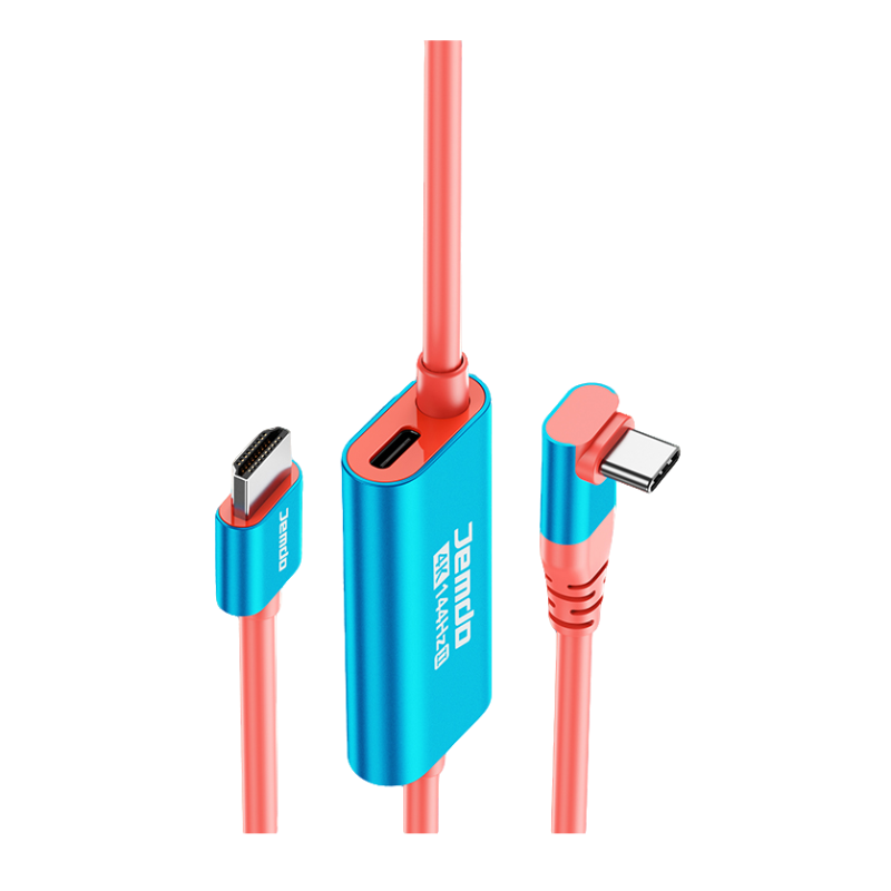 JEMDO Switch Conversion Cable Portable HDMl AdapterCompatible with Nintendo Switch2 NS/OLED, USB C tO HDMICable Replaces The Original Switch Dock for TV ScreenMirroring, Convenient for Travel, 4K HD, 2m