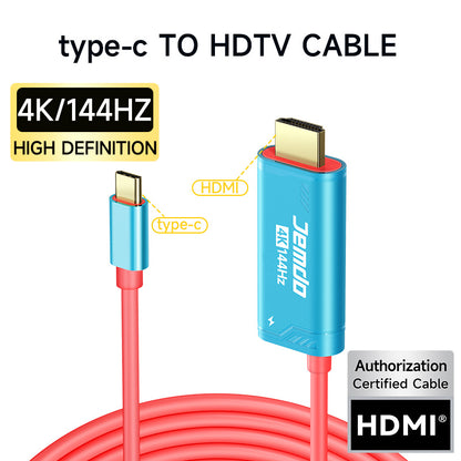 JEMDO Switch Conversion Cable Portable HDMl AdapterCompatible with Nintendo Switch2 NS/OLED, USB C tO HDMICable Replaces The Original Switch Dock for TV ScreenMirroring, Convenient for Travel, 4K HD, 2m